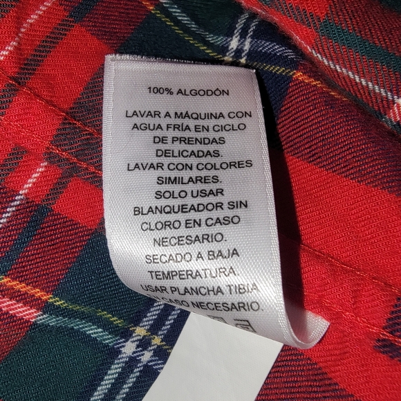 Vineyard Vines Red and Green Plaid Button Down Shirt - Picture 9 of 9